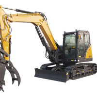 Mini-pelle sur chenilles XE90U à bras articulé court, godet de 0,33 m, garantie 1 an, pour usage en construction
