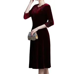 Mother 2021 Popular Design Middle-Aged Mother Of The Groom Formal Middle-Aged Mother Dress