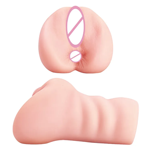 Masturbadores masculinos de TPE con coño de bolsillo texturizado realista 3D y ano apretado sexo Stroker muñeca sexual juguete adulto hombres juego Anal - Product Image 2