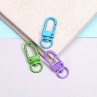 Boulon coloré mousqueton pour sangle cuir artisanat sac sangle ceinture plomb mousqueton fermoir chien laisse pince pour chien Lesh