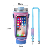 Sac isotherme portable en néoprène pour bouteille d'eau en acier inoxydable avec sangle réglable – Vente en gros