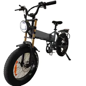 Ebike 1000w 12.8/14/17.5/21ah48v Korea battery 7speed full suspension hydraulic brake55kmh folding 20 Fat tire electric bicycle