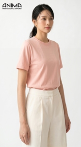 T-shirt personnalisé en gros, t-shirt de haute qualité avec logo personnalisé, 240 g/m², coton, t-shirts pour femmes, taille S-3XL - Product Image 4
