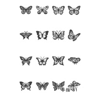 Le petit tatouage magique dure jusqu'à 15 jours Faux tatouage semi-permanent de doigt Autocollant de tatouage temporaire de doigt de main
