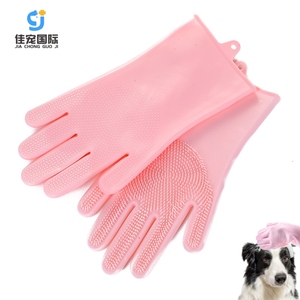 Wholesale Silicone Pet <b>Grooming</b> <b>Gloves</b> Hair Removal Bath Brush <b>for</b> <b>Cats</b> Dogs Horses Massage and Cleaning Tool - Product Image 1