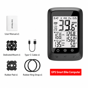 Ordinateur <span class=keywords><strong>de</strong></span> vélo GPS sans fil avec <span class=keywords><strong>capteur</strong></span> <span class=keywords><strong>de</strong></span> cadence, batterie 27H, étanche IPX7, compteur <span class=keywords><strong>de</strong></span> vitesse pour vélo <span class=keywords><strong>de</strong></span> route et VTT - Product Image 6