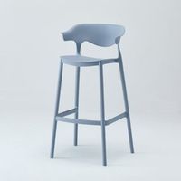 Chaises de bar empilables en plastique PP de couleur, pour cuisine, bar, boutique, vente directe d'usine