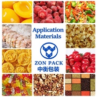 ZONPACK Multihead Weigher Box Filler Tray Filling Machine voor het verpakken van diepvriesvlees/vis/garnalen