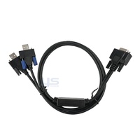 Kabel VGA 3 + 2, kawat berkualitas tinggi untuk Monitor komputer layar 24 inci, rakitan kabel kustom transmisi sinyal Cepat