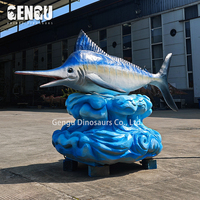 Modèle de poisson animatronique d'intérieur personnalisable Lstiophorus Platypterus pour simulation de décoration d'aquarium créatures marines