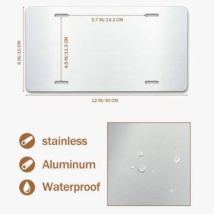 Cataluña Arco Iris bandera matrícula 6x12 pulgadas decorativo Metal coche etiqueta delantera aluminio novedad matrícula para hombres mujeres Coche - Product Image 5