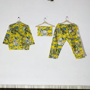 Ensemble de pyjama à motif floral coupe décontractée - Vêtements de nuit en coton artisanal, vêtements de nuit et de détente bohèmes pour femmes, cadeau d'été - Product Image 4