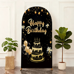 Copertura per Arco Personalizzata con Stampa, Decorazioni per Feste di Compleanno, Accessori per Fotografia - Product Image 1