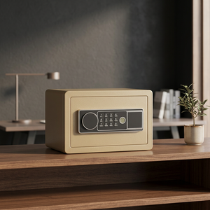 Coffre-fort biométrique à empreintes digitales, clavier numérique, double verrouillage, coffre-fort de sécurité pour la maison et le bureau - Product Image 1