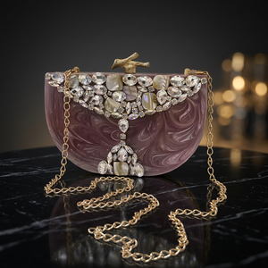 Elegant Floral Embroidered <b>Clutch</b> for Women Perfect Accessory For <b>Weddings</b> Parties - Product Image 3