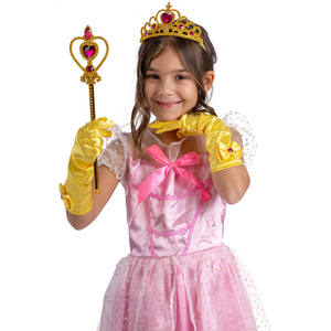 Ensemble de princesse avec gants, couronne et baguette magique - Product Image 1