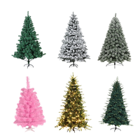 Duoyou 7.5 Aiguille de Pin Artificielle Led Vert Arbre de Noël Père Noël de Luxe de Haute Qualité