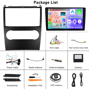 Autoradio Android 9 pouces pour Mercedes Classe B et Classe A 2008-2011, CarPlay sans fil, Android Auto, IPS, DSP, WiFi, RDS - Product Image 6