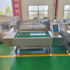 グースレバーホワイトカタツムリステーキビーフシーフードチルト可能連続ローリング真空シーラーコンベヤーベルト真空包装機 - Product Image 5