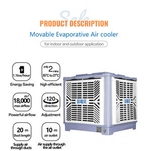 Climatisation évaporative de qualité industrielle écologique 18000m³/H avec système de sortie d'air supérieur <span class=keywords><strong>pour</strong></span> ateliers - Product Image 3