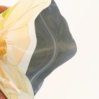 Sachet d'emballage de thé refermable à fermeture éclair, découpé sur mesure, avec logo personnalisé, pour tisanes et fleurs séchées, vente en gros