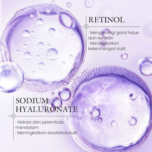 Sérum Visage Anti-Âge au Rétinol KORMESIC Certifié Bpom, 30ml, Améliore la Qualité de la Peau, Renforce la Barrière Cutanée, Raffermissant, Vente en Gros - Product Image 3