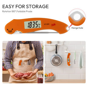 キッチンデジタル食品クッキングBBQ温度計インスタント読み取り肉温度計Lcdディスプレイ温度計湿度計。 - Product Image 3