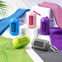 Serviette rafraîchissante en soie glacée, sensation de froid instantanée, serviette de sport réutilisable à séchage rapide, enveloppement rafraîchissant pour la gym, la course, le yoga et les activités de plein air