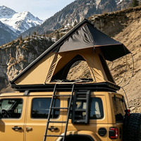 Carpa de Techo Triangular Impermeable para 2 Personas, de Aluminio Rígido, con Tela Oxford, para las 4 Estaciones