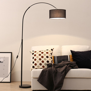 Lámpara de Pie Moderna de Latón Negro con Pantalla de Cristal, Altura Ajustable, Base E26, Luz LED Blanca Fría, Regulable, Alto CRI 90, Residencial - Product Image 2