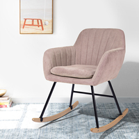 Fauteuil à bascule pour salon, chaise à bascule en bois, chaise à bascule de massage en bois