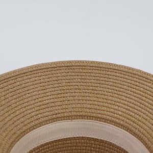 旅行ビーチでの休暇のためのハイエンドの織りワイドブリムエッジドームストローハット-UV耐性天然繊維帽子、ベトナムで在庫 - Product Image 2