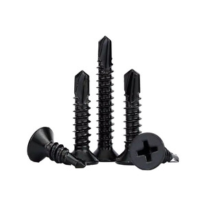 Black Phillips Countersunk Self Drilling Screw M4.8 Metric Class 4.8 For Metal General Industry - Product Image 2