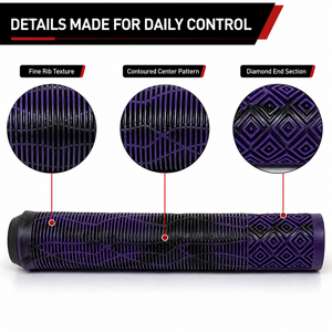 Poignées de guidon de vélo BMX antidérapantes en TPE de 165 mm, confortables et texturées, 11 couleurs, vente en gros - Product Image 3