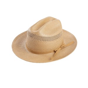 Personalizado Primavera Verano nueva moda mujeres hombres <span class=keywords><strong>Toyo</strong></span> papel paja Jazz sombrero para el sol tejido a mano ahueca hacia fuera el sombrero de vaquero de paja - Product Image 5