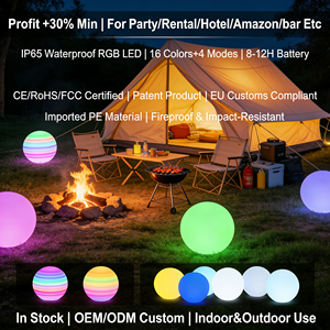 공장 직판 다용도 IP65 친환경 PE 볼 라이트 배터리 RGB 바 가구 파티 이벤트 웨딩 KTV 장식용 - Product Image 2