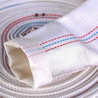 Polyester tuyau d'incendie à veste unique 0.8Mpa pression de travail tuyau de décharge d'eau plat tuyau d'incendie TOWAY FIRE