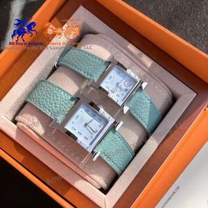 นาฬิกาควอตซ์ Ronda สำหรับผู้หญิง แบรนด์ H Luxury Business สายหนังอิตาลี สแตนเลสสตีล หน้าปัดทรงเหลี่ยม ดีไซน์สปอร์ต กันน้ำ - Product Image 3