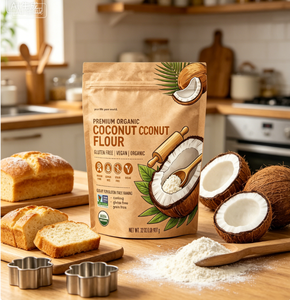 Poudre <span class=keywords><strong>de</strong></span> noix <span class=keywords><strong>de</strong></span> <span class=keywords><strong>coco</strong></span> lyophilisée <span class=keywords><strong>de</strong></span> haute pureté, lait <span class=keywords><strong>de</strong></span> <span class=keywords><strong>coco</strong></span> en poudre crémeux naturel pur pour les boissons quotidiennes - Product Image 2