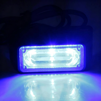 Feu de signalisation d'urgence LED 3W à 3 modes stroboscopiques, montage latéral, boîtier en alliage d'aluminium, multicolore, clignotant, pour tout-terrain