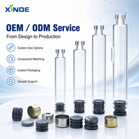 Flacons et bouteilles en verre borosilicate transparent de marque Xinde OEM/ODM avec impression sérigraphique pour usage pharmaceutique et médical, origine Chine