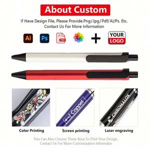Bolígrafos de Plástico con Pintura Personalizada, Impresión UV a Todo Color o Grabado Láser - Product Image 2