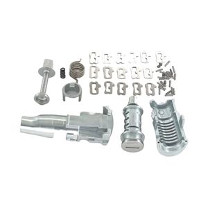 Skoda Octavia Door <b>Lock</b> Cylinder Repair Kit 1Z0837167C 6Y0898167E Stainless Steel Light Grey - Product Image 1