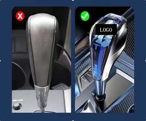Pôle de changement de poignée de lumière LED colorée de contact de cristal de voiture de haute qualité pour Toyota Mazda Lexus Mitsubishi Mercedes benz Crown - Product Image 3
