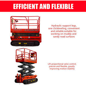 Plataforma elevadora de tijera Ever Star de 10 m y 400 kg, eléctrica e hidráulica, para uso en construcción y mantenimiento. - Product Image 4