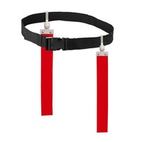Accessoires pour sports de plein air Triple menace Quick-down Pop Printing Logo Ceinture personnalisée Drapeau de football Drapeau de la ceinture de football