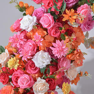 Розово-розовые шелковые цветы в форме рога для свадебной арки, высота 6-7 футов, пластик, для декора на предложения и церемонии помолвки - Product Image 4