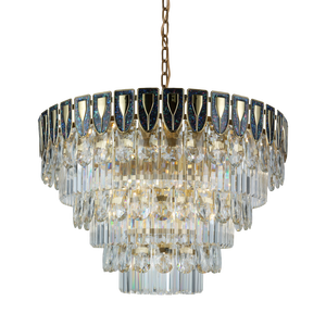 Lámpara de Techo Moderna de Cristal para Sala de Estar o Dormitorio, Lámpara Decorativa Redonda Dorada para Decoración de Bodas y Fiestas - Product Image 4