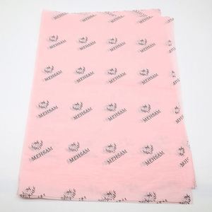 Papier de soie personnalisé avec logo rose 17g pour emballage cadeau/vêtements/bouquet avec autocollant, papier cadeau, boîte d'emballage en papier de soie - Product Image 1