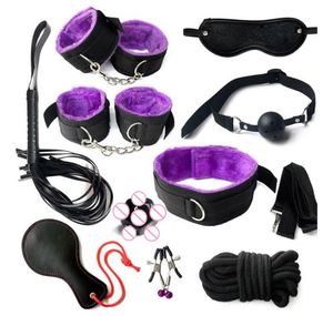 Jouet de bondage sexuel bdsm menottes de retenue menottes sexe dés bouche bâillon <span class=keywords><strong>fouet</strong></span> en cuir femme cuir bondage sex toy boutique en ligne - Product Image 2